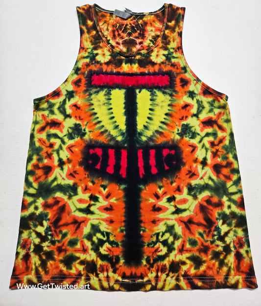 Disc Golf Basket Dye Tank Top - Medium