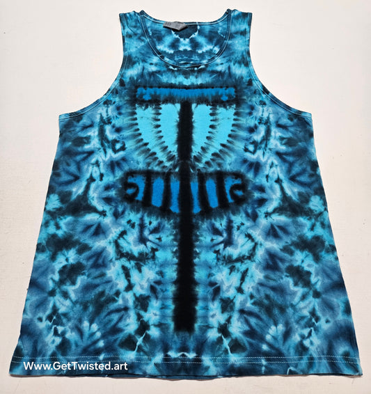 Disc Golf Basket Dye Tank Top - Medium